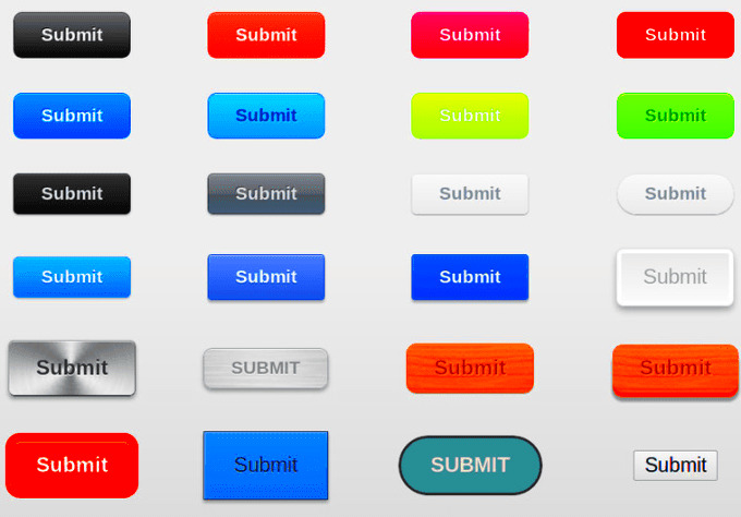 Create 5 beautiful web buttons css and html by Ajdarcy