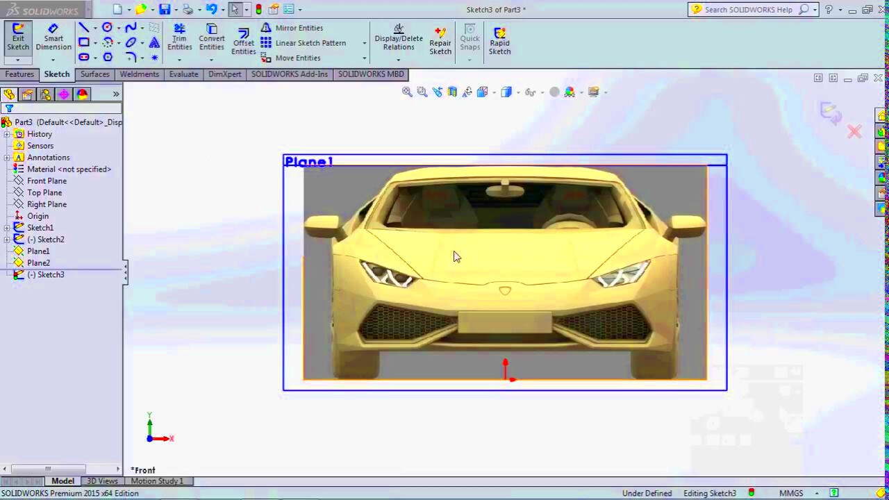 How to insert images in solidworks  Solidworks Tutorials  Surfacing 