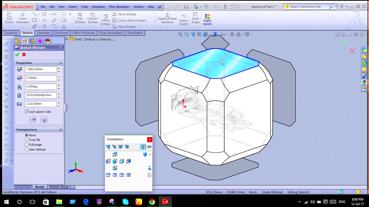 How to insert picture image for surfacing in SolidWorks  YouTube