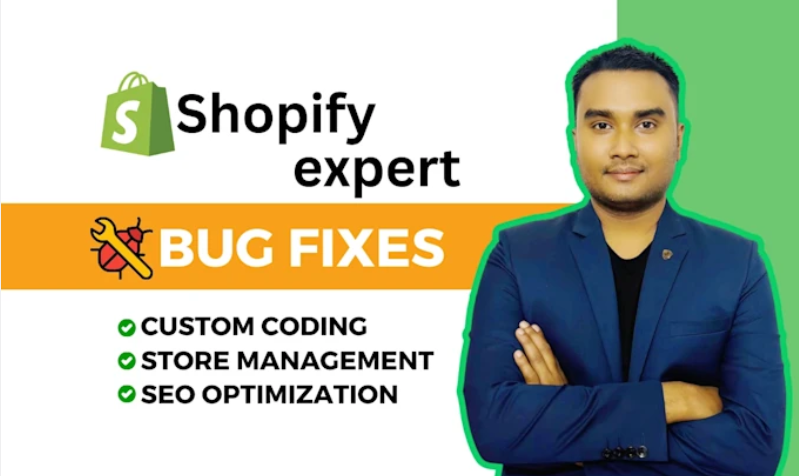 I Will Be Your Shopify Expert for Bug Fixes, Custom Coding, SEO, and Store Management