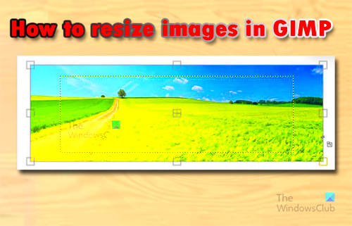 How to resize images in GIMP