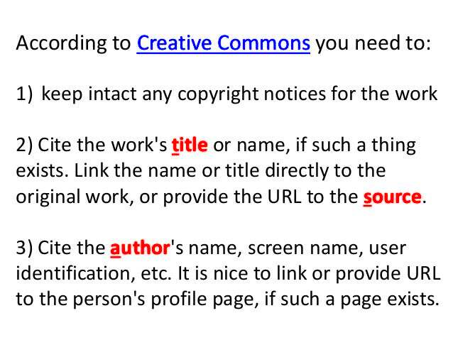 Finding and Crediting CopyrightFriendly Images for Presentations van