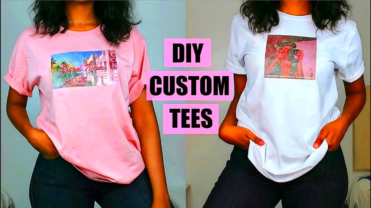 DIY Custom Print TShirts  NO Transfer Paper  YouTube