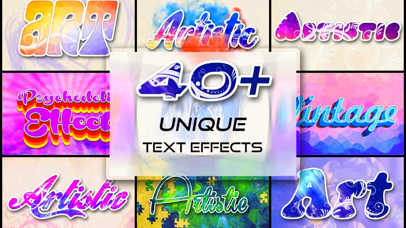 40 Unique Text Effects Collections