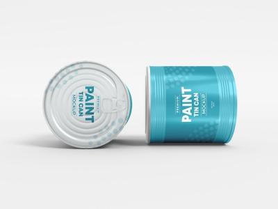 Metal Paint Tin Can Packaging Mockup – Free Download