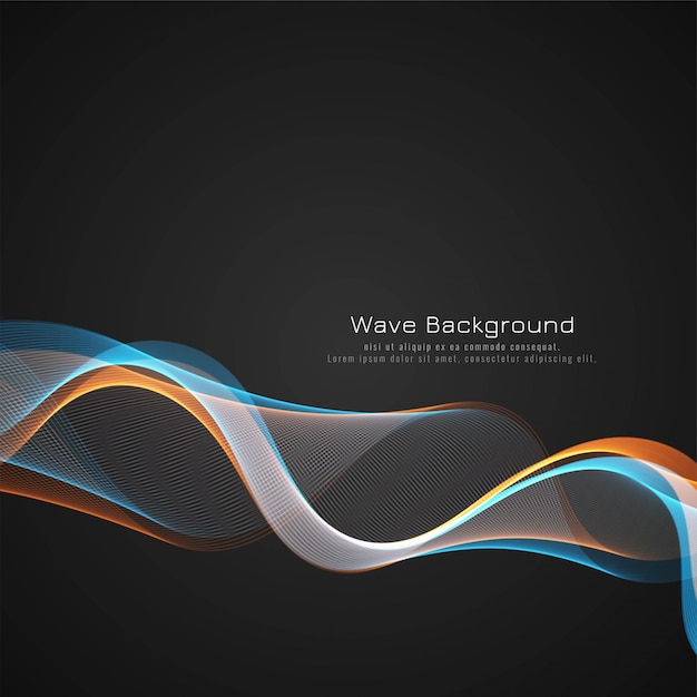 Abstract Colorful Wave Dark Background Design – Download Free Stock Photo