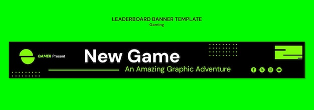 Gaming Template Design – Free Download for Your Creative Projects