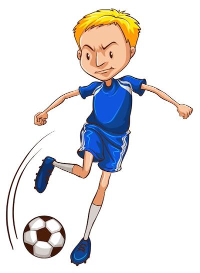 A Soccer Player in a Blue Uniform – Free Download