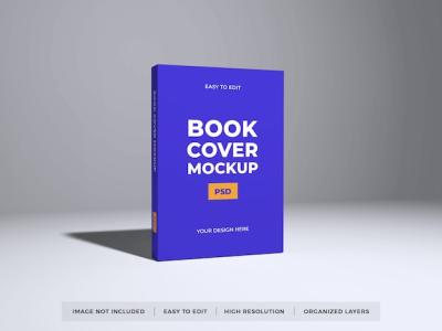 Realistic Book Cover Mockup – Download Free Stock Photo