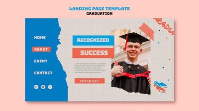 Graduation Ceremony Landing Page Template – Free Download