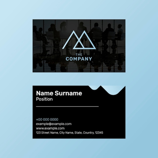 Modern Design Editable Business Card Template PSD – Free Download