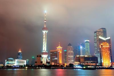 Shanghai City Skyline at Night Over Huangpu River – Free Stock Photo for Download