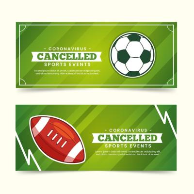 Cancelled Sporting Events Banners – Free Download