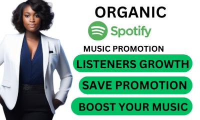 I Will Provide Organic Spotify Music Promotion to Boost Your Spotify Music