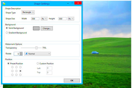 Add Getty images style watermark with uMark