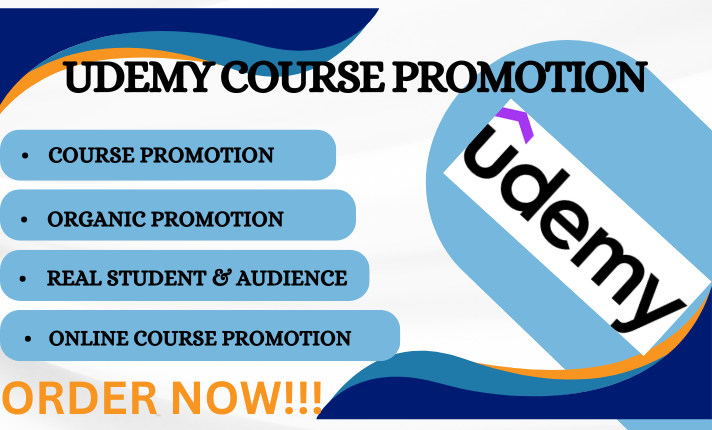 I Will Boost Your Online Course Marketing – Udemy Course Promotion