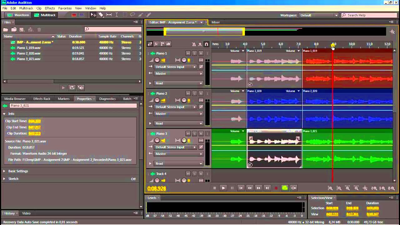 Introduction to Music Production  How To Compile Using Adobe Audition 