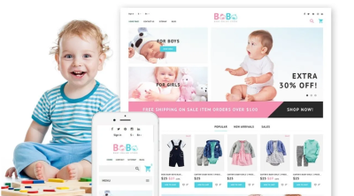 I Will Design a Baby Clothing Store & Baby Care Accessories Website