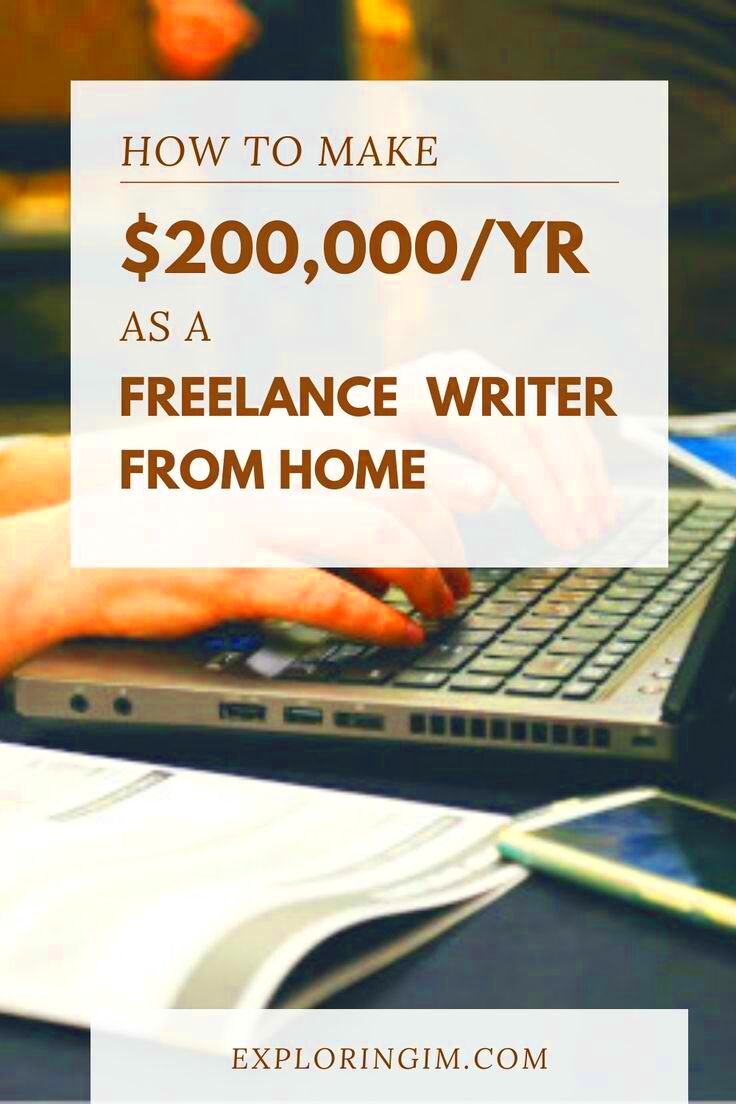 Build A SixFigure Income As A Freelance Writer  Make money from home 