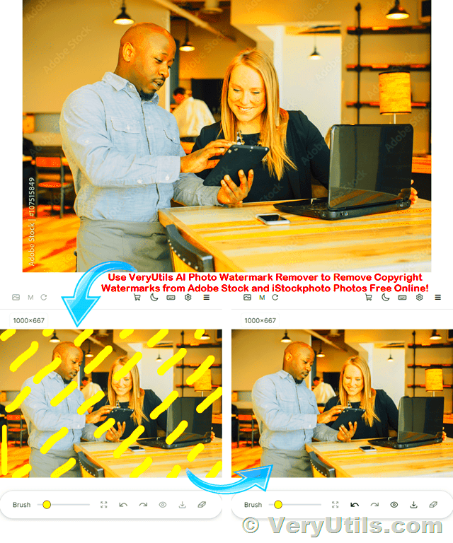 How to use VeryUtils AI Photo Watermark Remover to Remove Copyright 