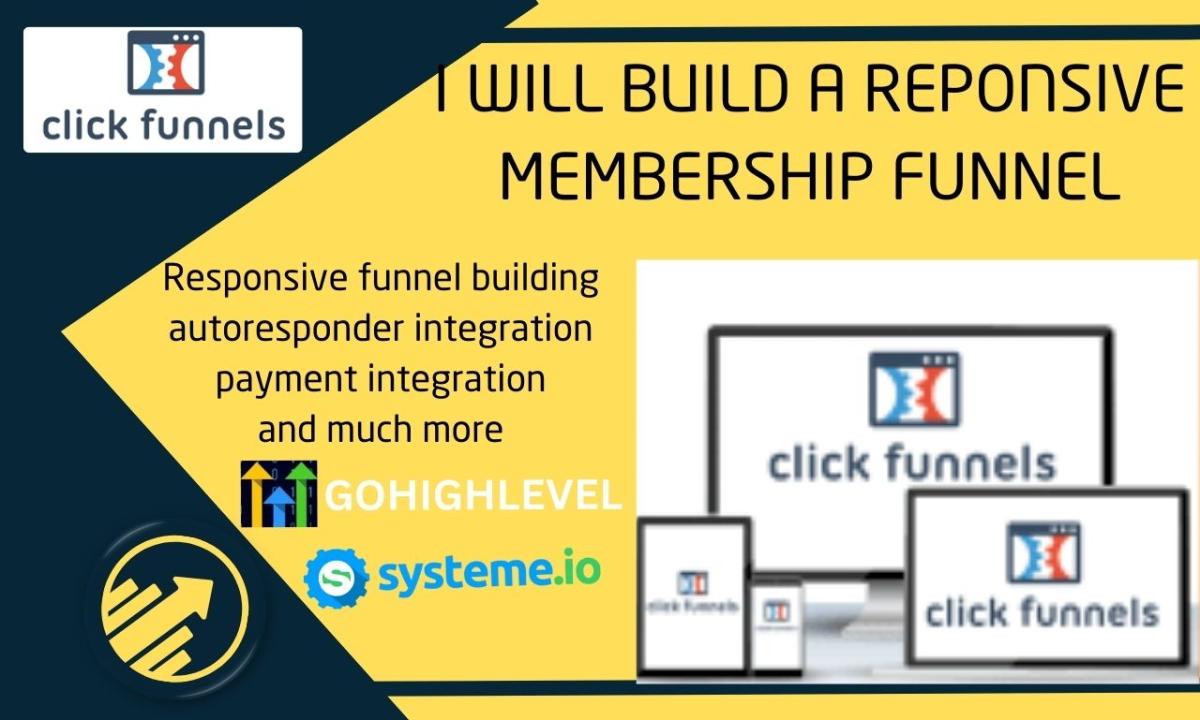 I Will Build a High-Performing Sales Funnel Using ClickFunnels, GoHighLevel, Kajabi, or Kartra