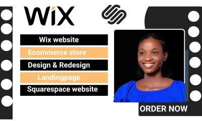 I Will Create Stunning WIX and Squarespace Websites, Optimize WIX SEO, and Provide Analytics Expertise