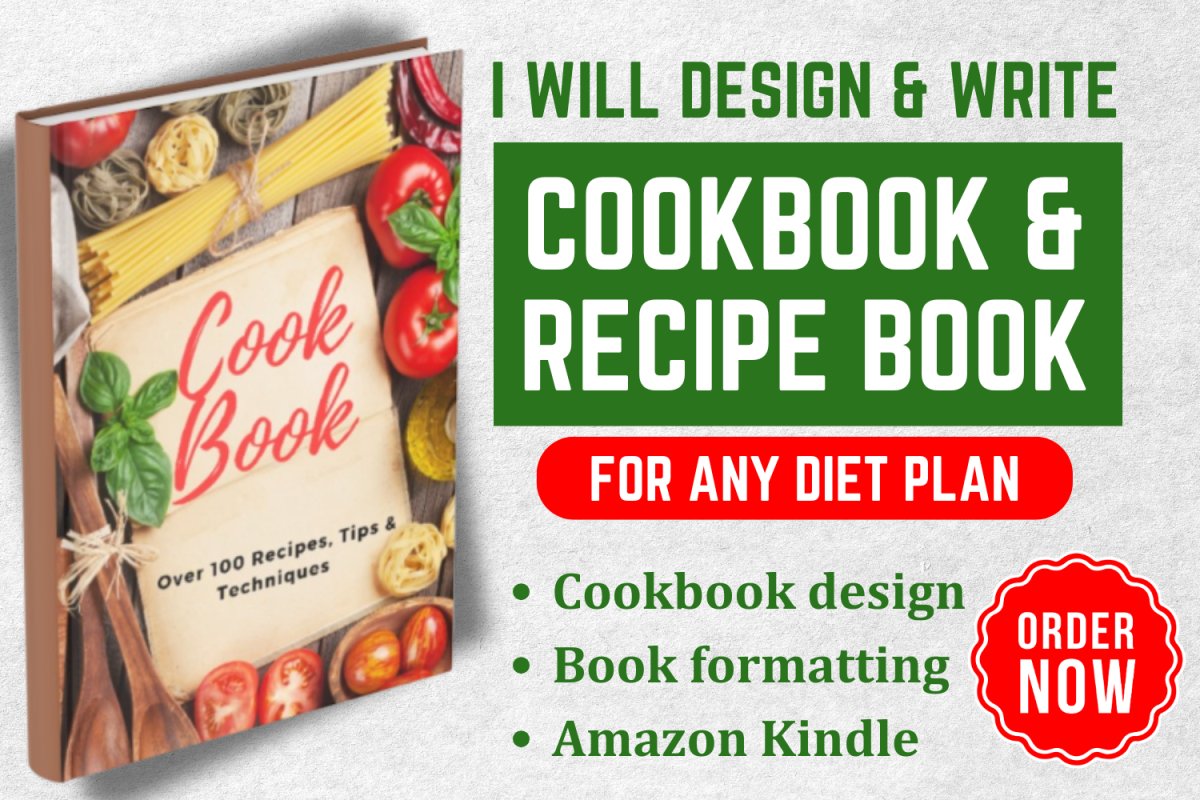 I Will Create a Custom Recipe Book, Cookbook, and Meal Plan Design