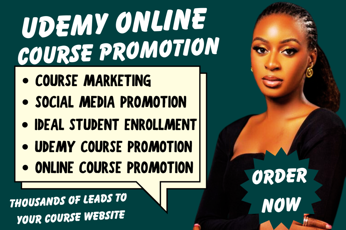 I Will Do Udemy Course Promotion for Your Online Course