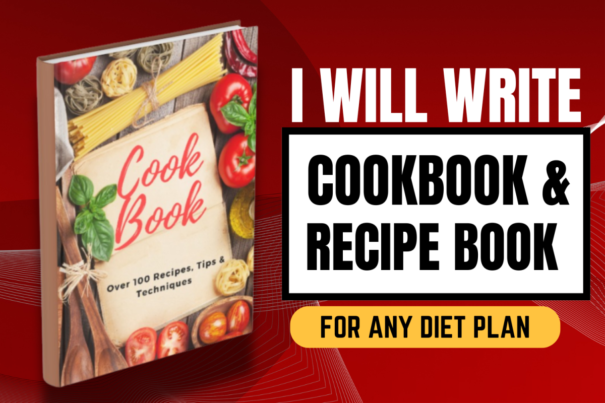 I Will Ghostwrite High Quality Cookbook, Recipes, and Recipe Book