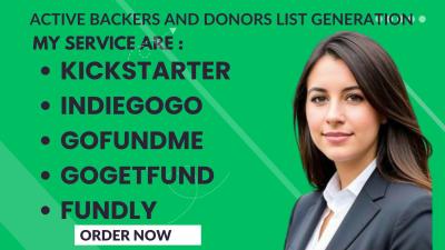 Generate Active Backers and Donors List for Your Crowdfunding Campaign