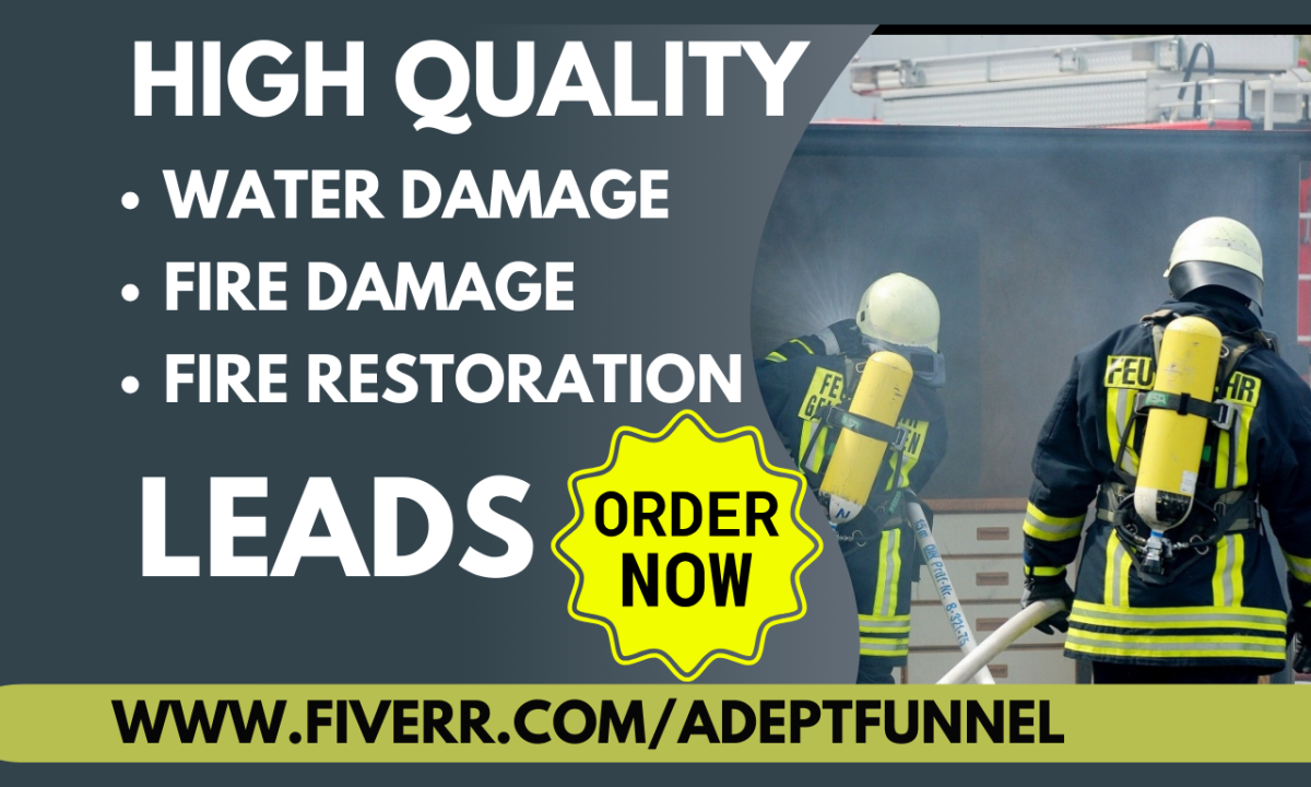 generate water damage fire damage fire restoration flood damage leads