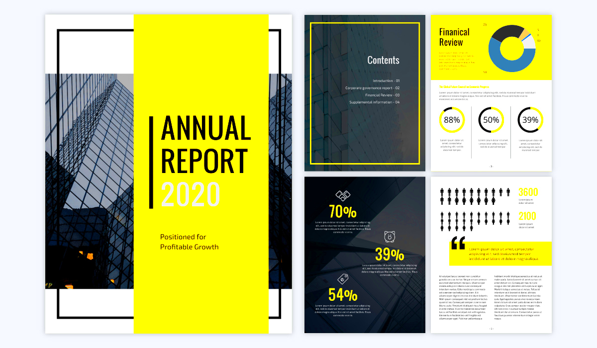 30 Annual Report Design Templates  Awesome Examples