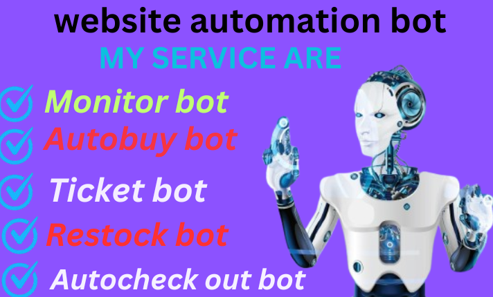 Develop Auto Checkout Bot, Monitor Bot, Auto Purchase Bot, Sniper Bot