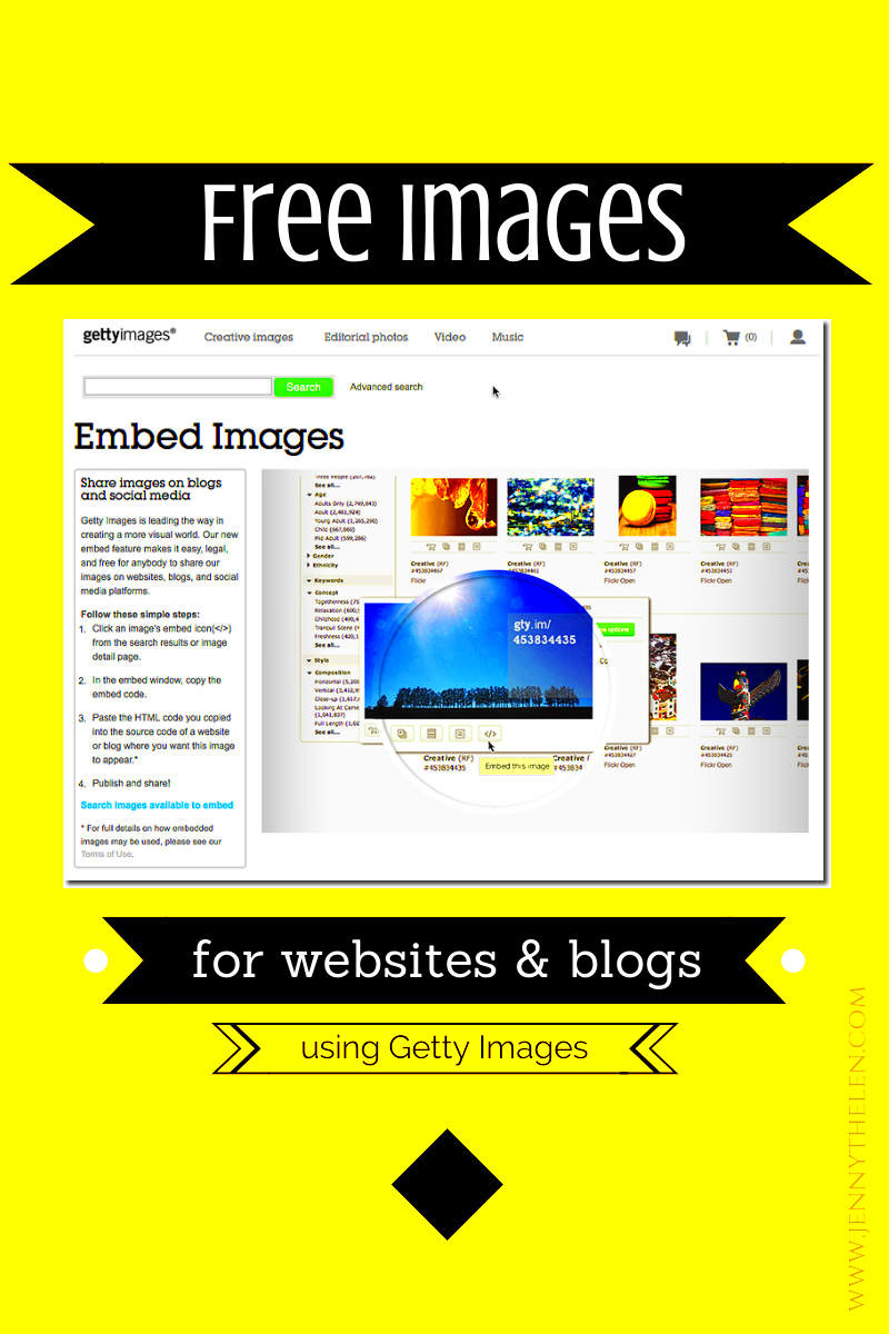 Getty Images offers free images for websites  Jenny Thelen
