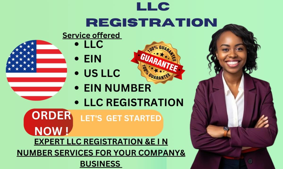 I Will Handle LLC Registration, EIN Number, and Nonprofit Registration for U.S. Residents and Non-U.S. Clients