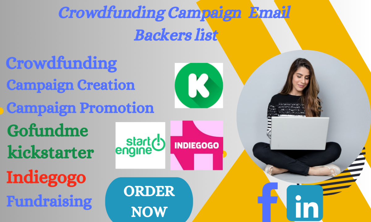 I Will Generate Backer Lists for Kickstarter, Indiegogo, GoFundMe, and Other Crowdfunding Platforms