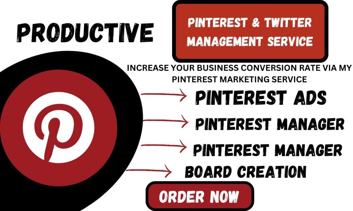 I will be your pinterest marketing manager pin ads for shopify etsy product promotion