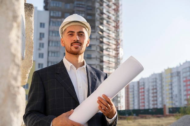 Building and Construction Worker on Site – Free Stock Photo Download