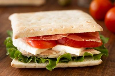 Delicious Sandwich with Fresh Vegetables and Cheese – Free Download