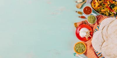 Tortillas and Mexican Food on Tablecloth – Free Stock Photo for Download