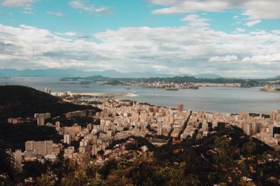 Aerial View of Guanabara Bay in Rio de Janeiro – Free Stock Photo for Download