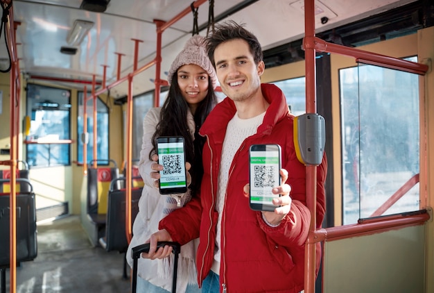 Couple Traveling with Vaccination Passports – Free Stock Photo for Download