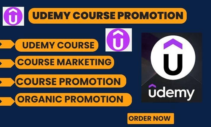 I Will Promote Your Udemy Course for Maximum Visibility and Sales