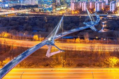 Singil District Skyline at Night in Seoul, South Korea – Free to Download