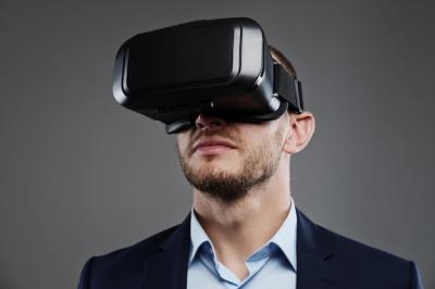 Male in Suit with Virtual Reality Glasses – Free Stock Photo, Download Free