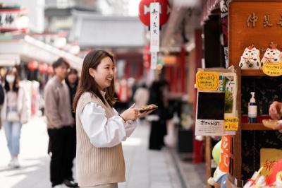 Enjoying Japanese Street Food – Free Stock Photo for Download