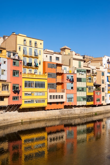 Embankment of River at Girona on a Sunny Day – Free Stock Photo Download