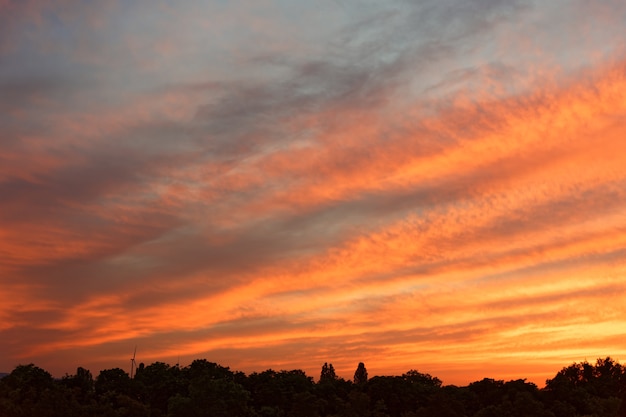 Low Angle Shot of Colorful Twilight Clouds – Free to Download