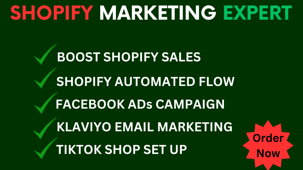 I will boost shopify sales shopify marketing shopify promotion or ecommerce marketing