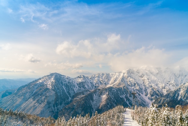 Snowy Winter Mountains in Japan – Free Download